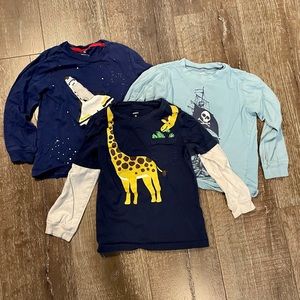 ☕️Set of 3 long-sleeved t-shirts Carter’s 5T